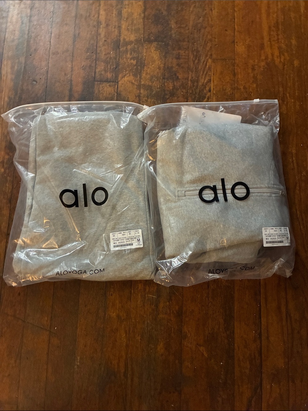 Alo Gray quarter zip and sweatpants (Set of 2)